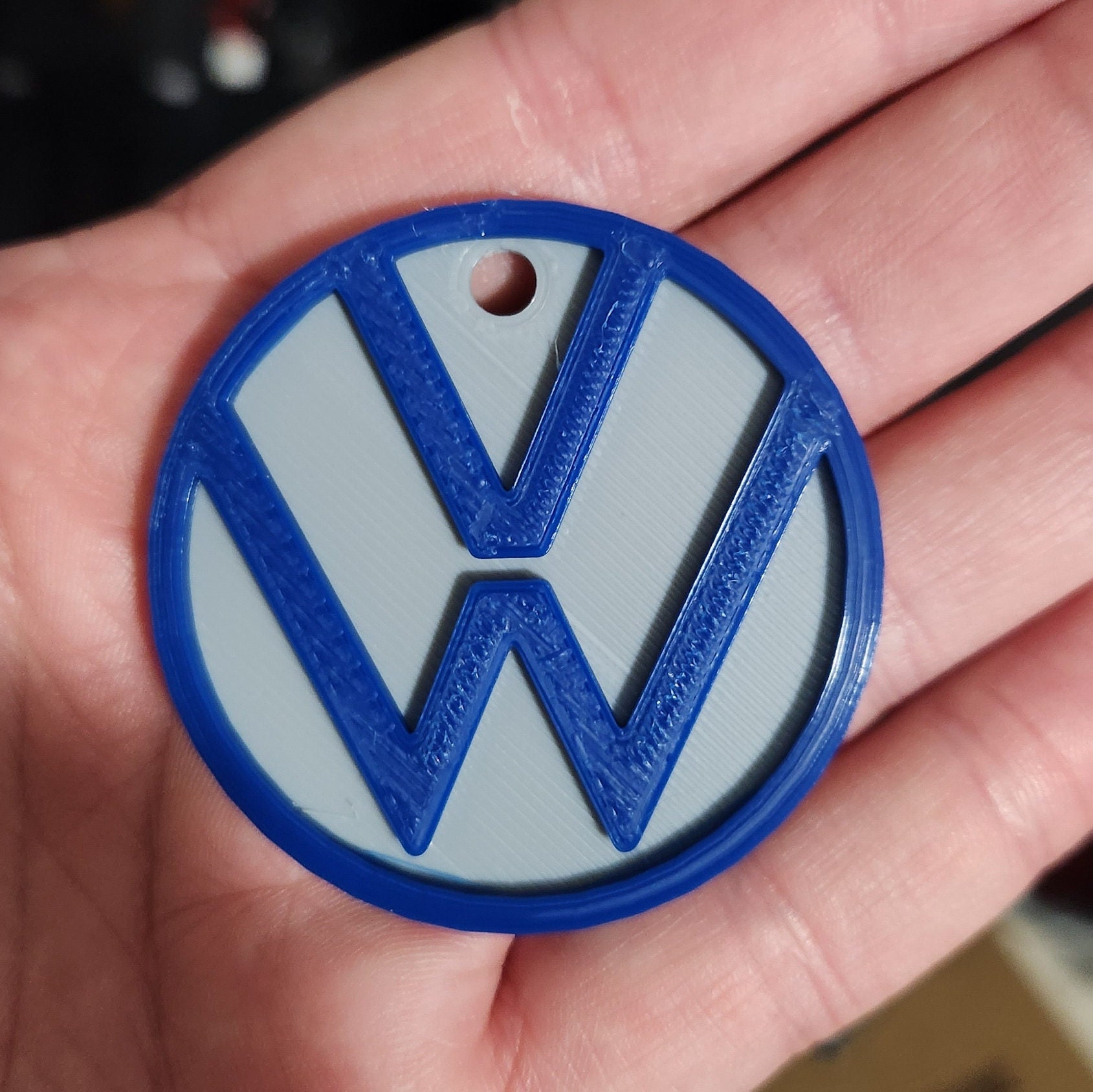 1x Original Volkswagen Schlüsselemblem Emblem selbstklebend mit