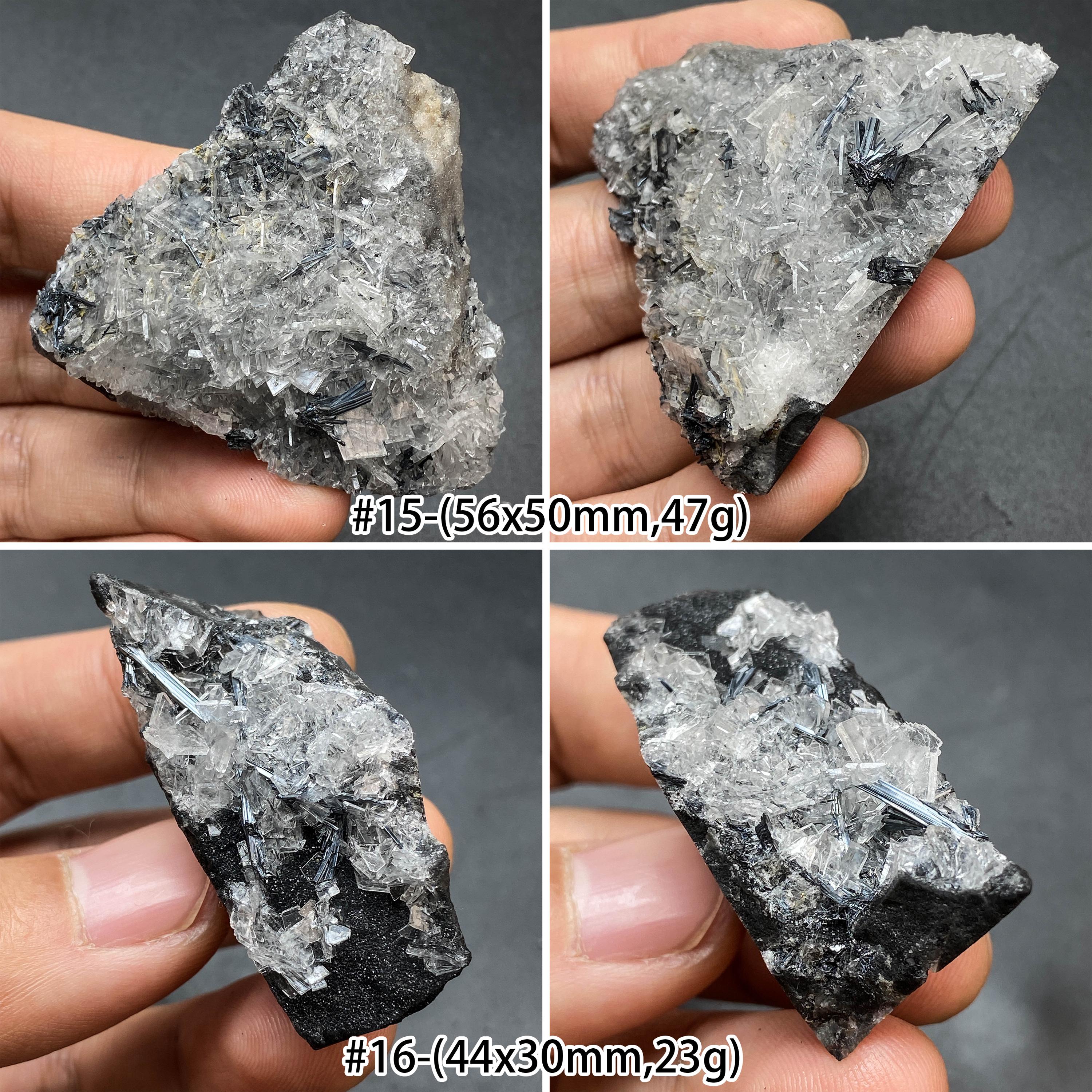 ゴージャスな銀色の輝安鉱アンチモン結晶標本、光沢のある輝安鉱標本