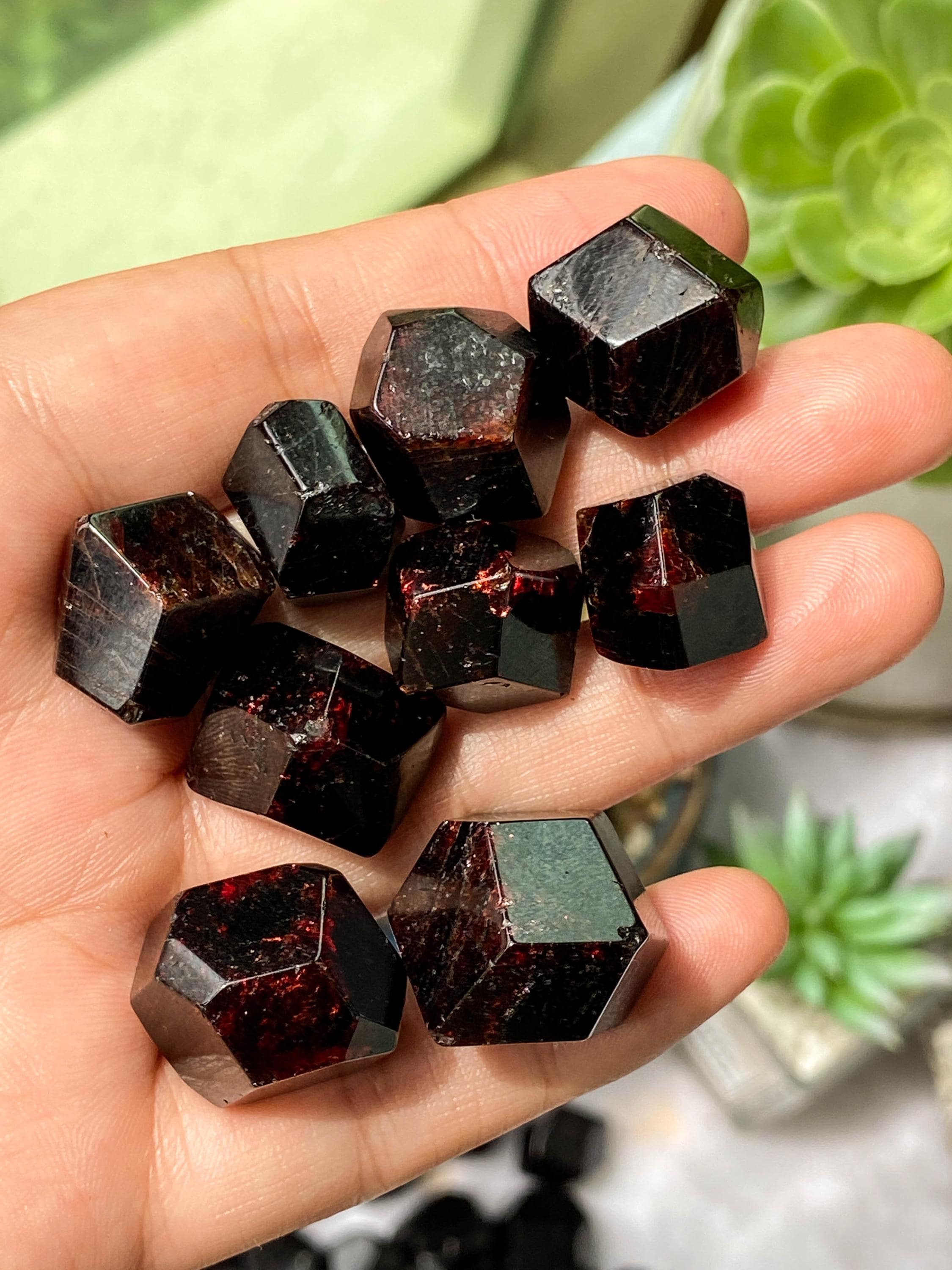 Natural Polished Lot of Garnet Gemstone Freeform , Healing Red Garnet Gemstone , Natural Red Garnets , Crystal Polyhedron , Birthday Gift