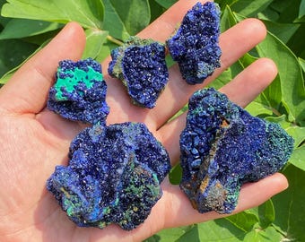 Natural Azurite Raw Stone Rough , Azurite Healing Crystal , Azurite Mineral Specimens , Rare Collector Blue Azurite , Birthday Gift