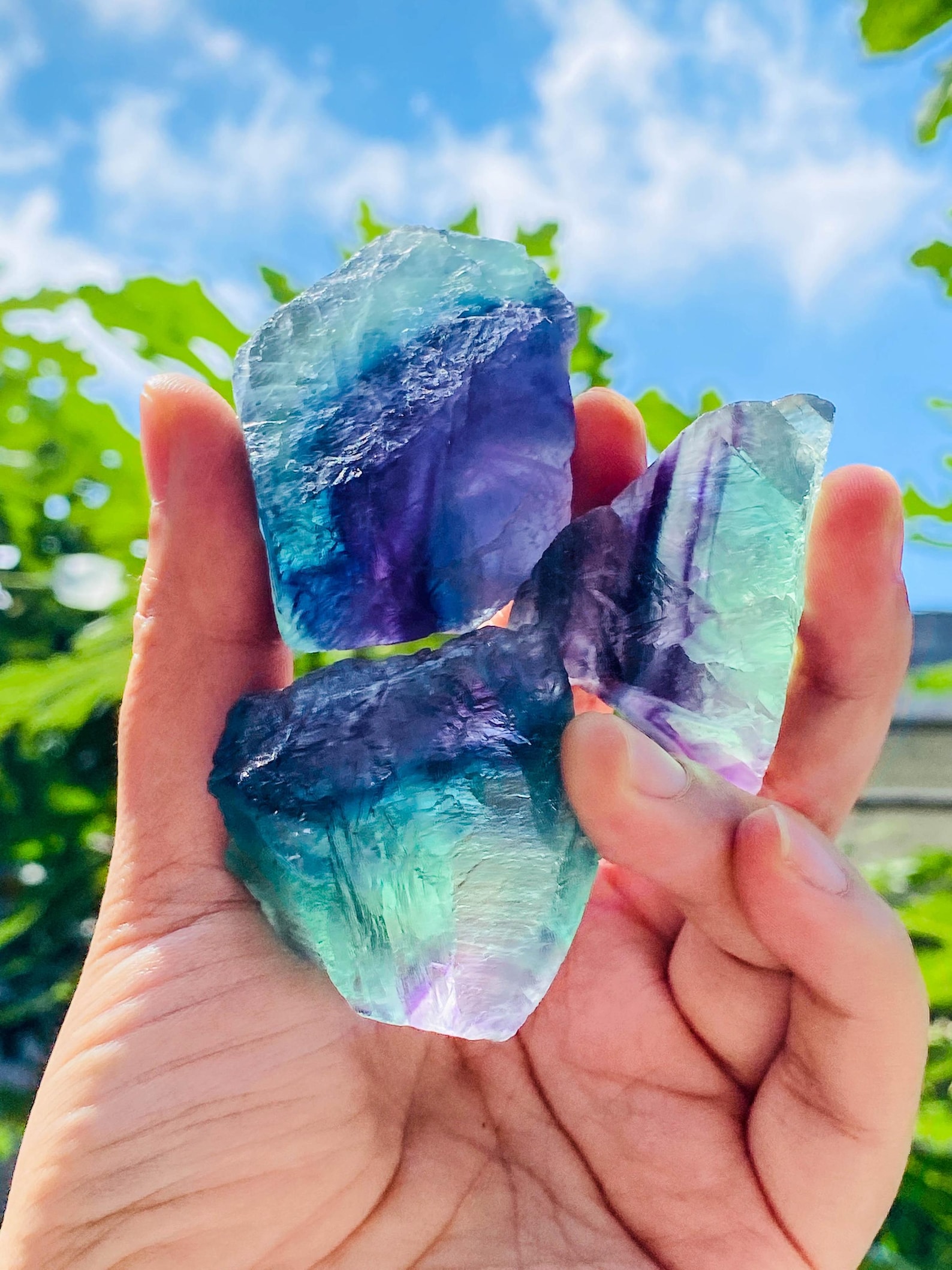 Natural Raw Fluorite Stone