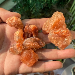 Natural Super Strong Orange Sparkle Sunstone Stone , High Grade Sunstone, Crystal Raw Stone , Home Decor , Quartz Raw Stone , Crystal Gift