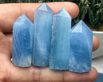 High-Quality Vibrant Deep Blue Aquamarine Tower | March Birthstone | Natural & Handcrafted Crystal Point | Spiritual Energy