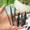 Gorgeous Green Vivianite Wande - Raw Crystals & Mineral Specimen, Natural Healing Decor, Ideal Gift for Collectors