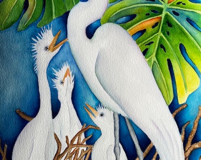 What's for breakfast? (The Egret Family)