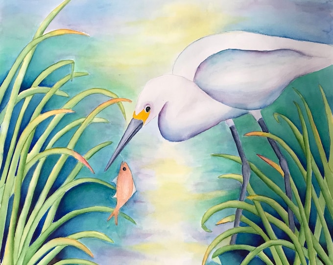 Lunch Hour for a Hungry Egret
