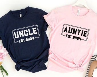 aunt and uncle shirts, uncle shirts, aunt shirt, uncle and aunt pregnancy announcement, aunt and uncle gift, auntie shirt, aunt gift,