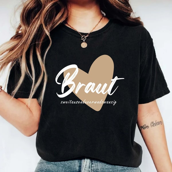 Braut Shirt, German Bride T-Shirt, Getting Married Tee, Engagement Party Shirts, Mrs To Be T-Shirts, German Bachelorette Party Tees, Wedding