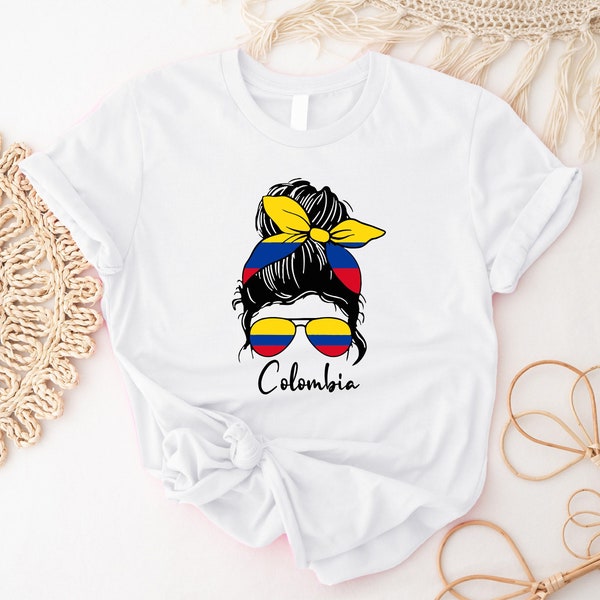 Colombia Shirt, Colombian Mom T-Shirt, Colombia Women Tee, Colombia Baby Shirts, Colombia Love T-Shirts, Colombia Mom Crew Tees, Colombians