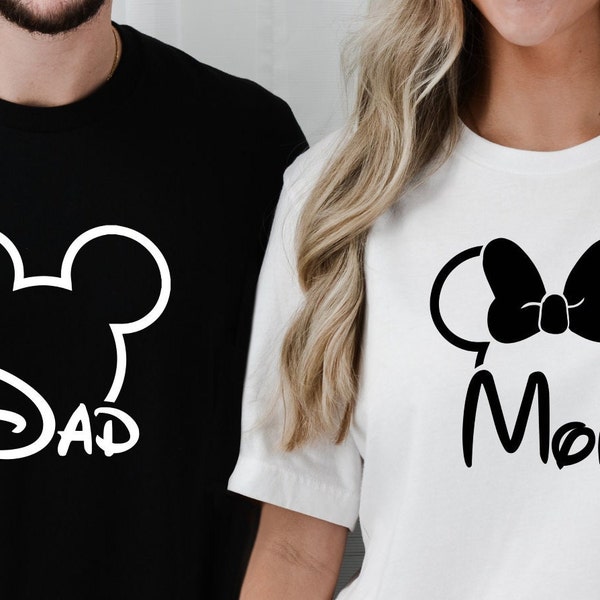 Disney Mom and Dad Shirts, Disney Family Matching Shirts, Disney Vacation Shirts, Family Vacation Shirt, Custom Disney Trip Tee