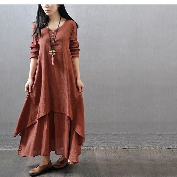 Linen Woman Dress - Etsy