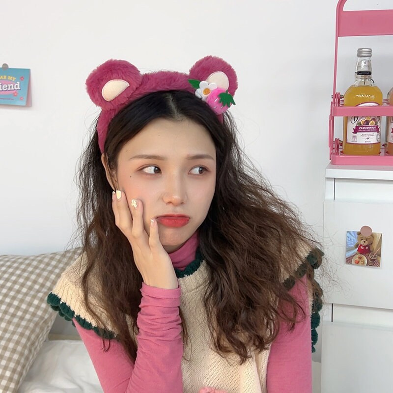 Cute Ear Headband Pink Hair Strap Spa Headband Beauty Etsy Australia