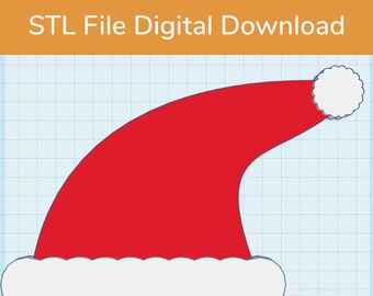 Christmas Santa's Hat STL file for 3D printing | Christmas Tree Decor