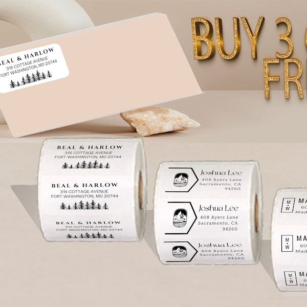 Address Labels Free Shipping Etsy