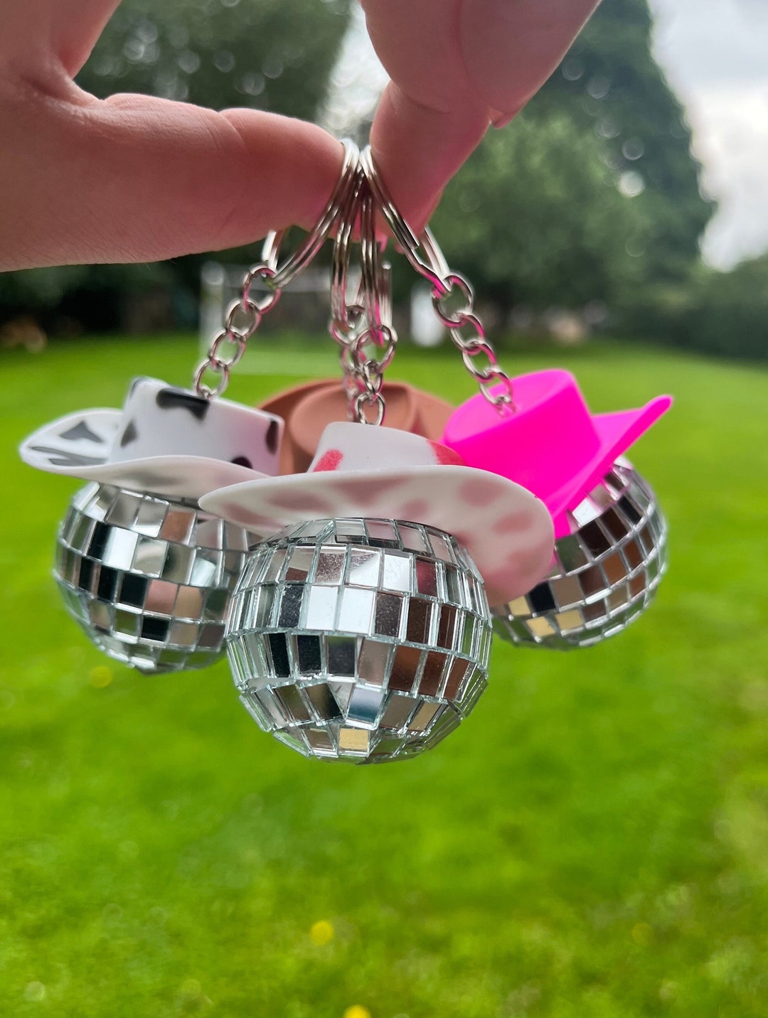 Cowboy Disco Ball Key Ring, Key Chain, Key Charm - Etsy