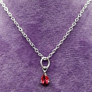 Geboortesteenketting juli voor vrouwen – robijnrode kristallen hanger – Kreeft Leeuw sterrenbeeld cadeau – gepersonaliseerde eerste ketting – klaar sieraden