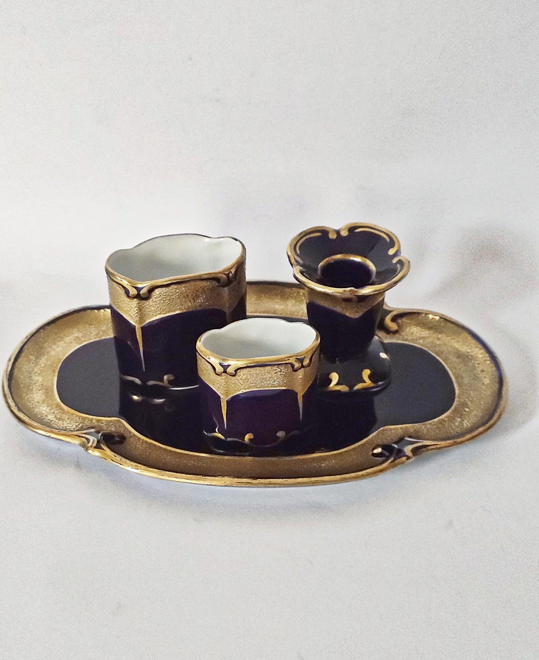 Porcelain Toilet/decorative Set by Ilmenau Porzellan Germany,echt ...
