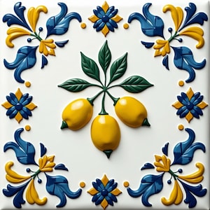 Mediterranean Tile Wall Art – Moroccan Tile Digital Prints, Boho Home Decor, Kitchen Backsplash Printable, Sublimation PNG, Instant Download