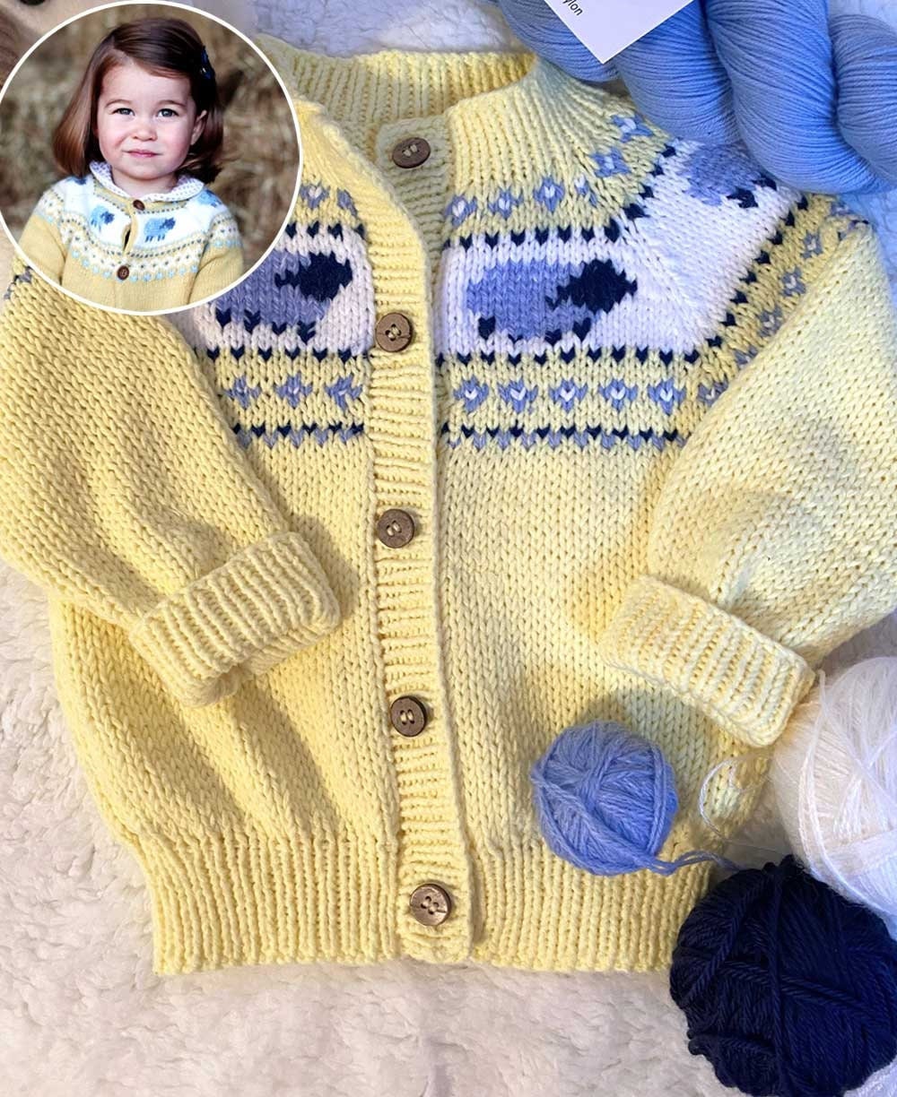 Princess Charlotte Cardigan for 1-2 years old