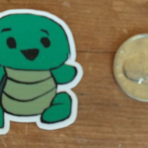 autocollants en vinyle vert tortue