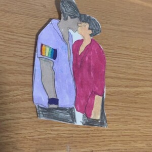 LGBTQ Gay lila Regenbogen Vinyl Aufkleber