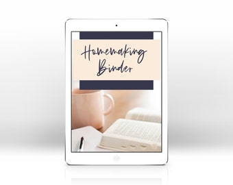 Ultimate Homemaking Binder - PDF Télécharger Paquet imprimable pour organiser la gestion de votre maison - Aucun produit physique - Téléchargement uniquement