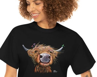 Highland Cow T-Shirt, Scottish Coo Graphic Tee