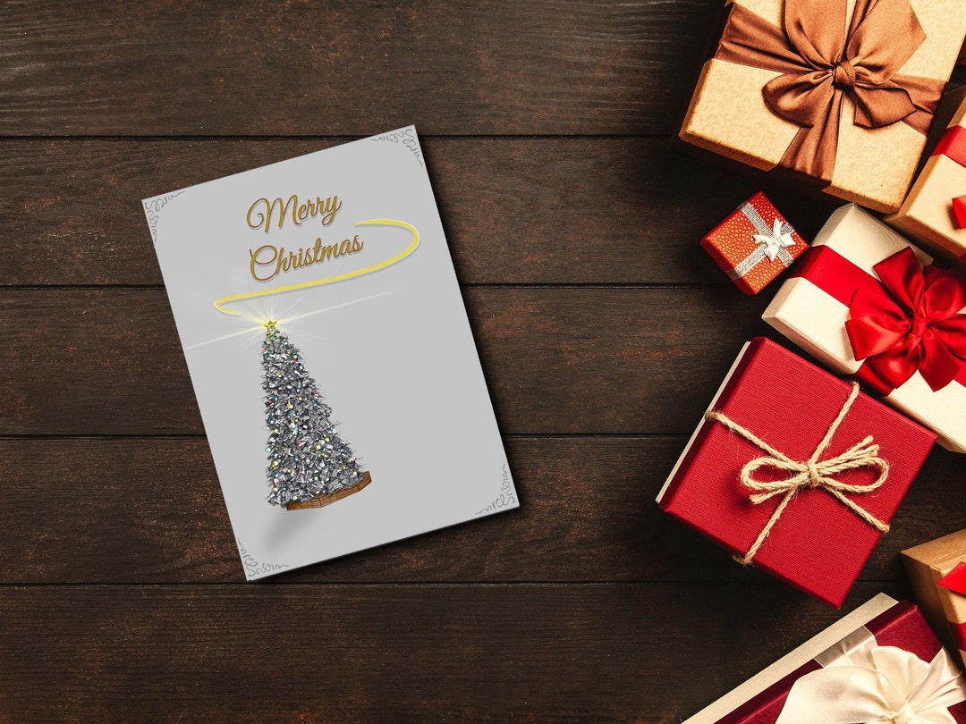 Printable Merry Christmas Card Printable Holiday Card Happy - Etsy