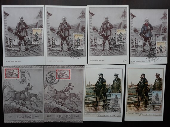 Set of 31 Vintage POSTCARDS, MC, Maxi Cards - From BELGIUM