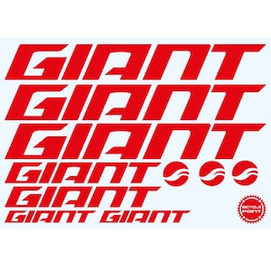 GIANT bike frame stickers