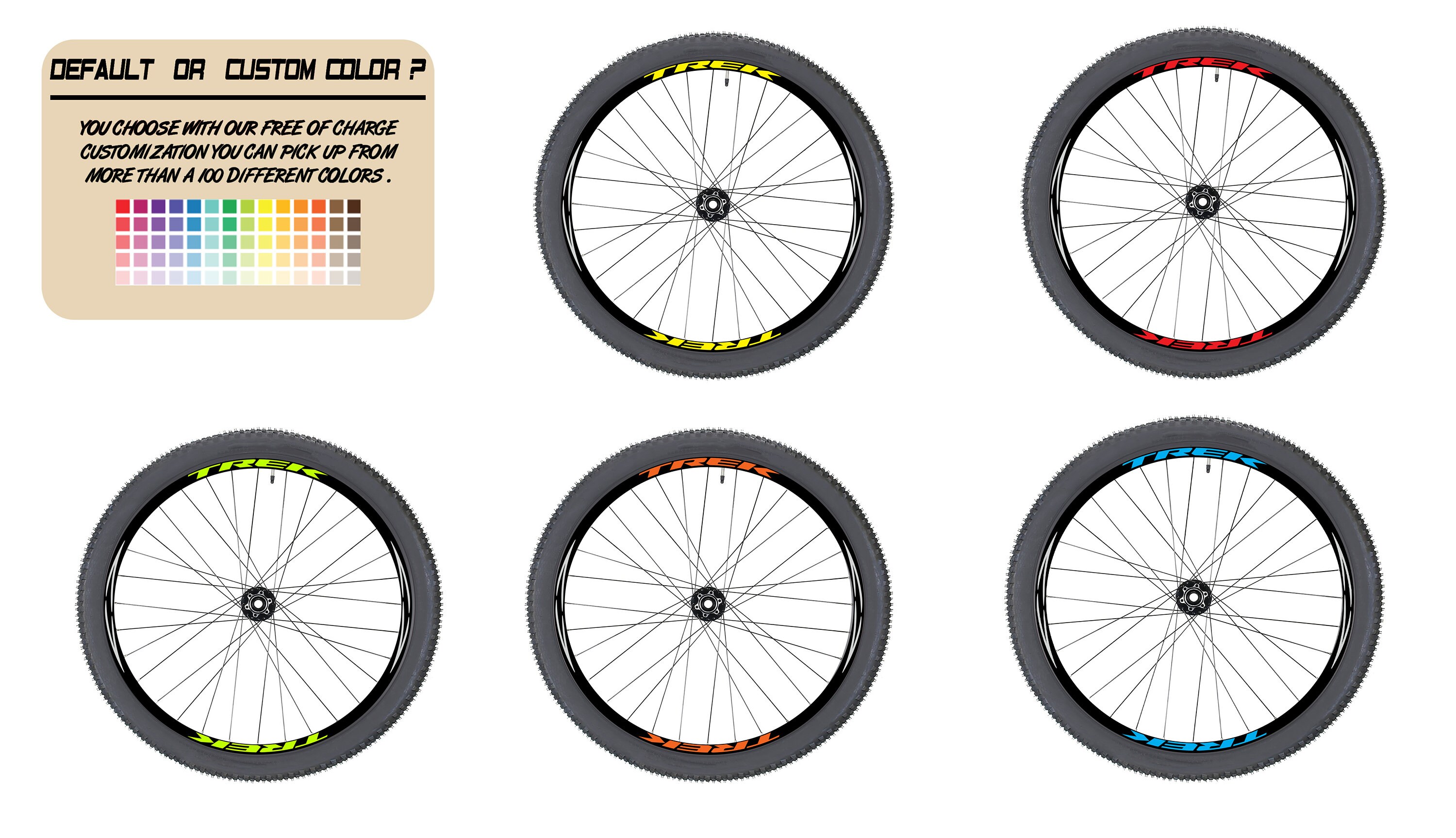 SCOTT Bicycle Rim Decals Set, Sticker Pack for Two Wheels Fluorescent ...