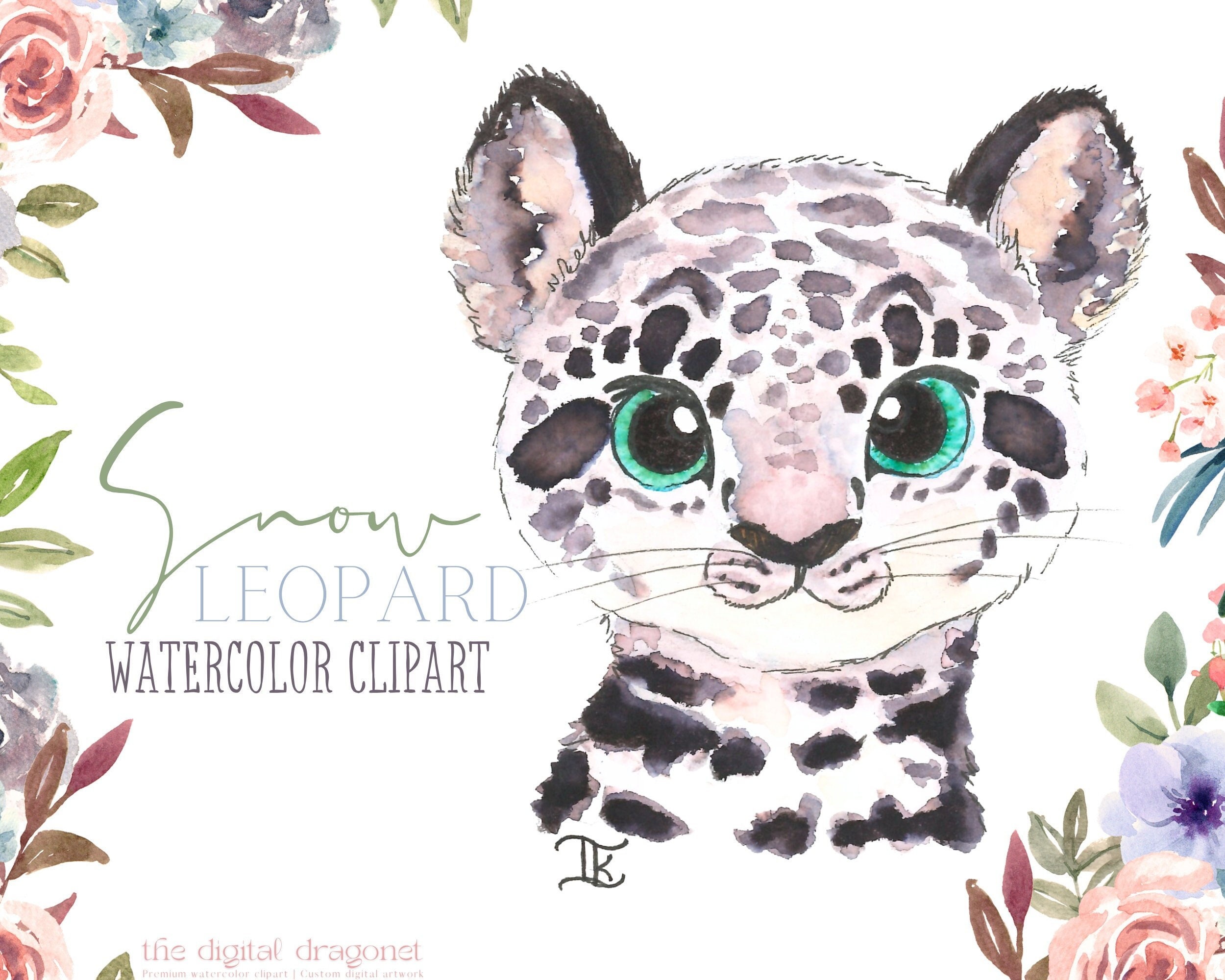 Snow Leopard Clipart