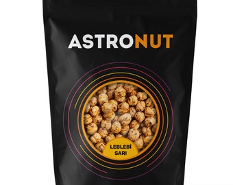 Astronut Yellow Roasted Chickpeas 500g: Organic, Double-Roasted Snack - High Protein, Low-Calorie - Perfect for Healthy Snacking!