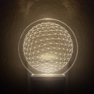 Epcot Ball Disney Plug-in LED Night Light with Light Sensor, Personalized Nightlights