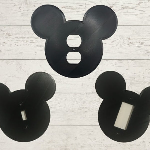 Mickey Mouse Head Light Switch Cover | Disney Mickey Mouse Electrical Outlet Cover - Toggle, Rocker, and Electric Outlet