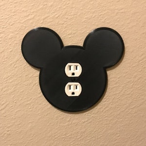 Mickey Mouse Head Light Switch Cover Disney Mickey Mouse Electrical Outlet Cover Toggle, Rocker, and Electric Outlet image 5