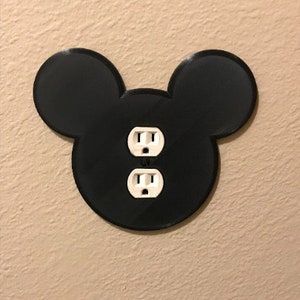 Mickey Mouse Head Light Switch Cover Disney Mickey Mouse Electrical Outlet Cover Toggle, Rocker, and Electric Outlet image 4