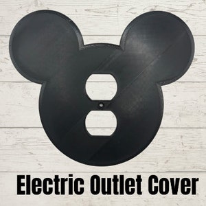 Mickey Mouse Head Light Switch Cover Disney Mickey Mouse Electrical Outlet Cover Toggle, Rocker, and Electric Outlet image 6