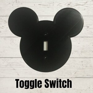 Mickey Mouse Head Light Switch Cover Disney Mickey Mouse Electrical Outlet Cover Toggle, Rocker, and Electric Outlet image 7