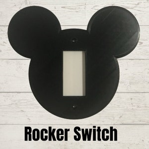 Mickey Mouse Head Light Switch Cover Disney Mickey Mouse Electrical Outlet Cover Toggle, Rocker, and Electric Outlet image 8