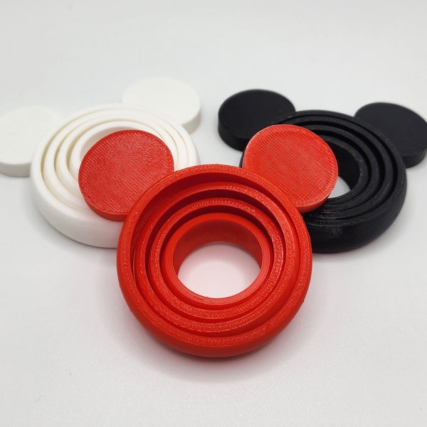 Mickey Mouse Fidget Gyro | Tinker Toys | 3D Printed Gyro Spinner