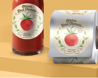 Semi Gloss Professional Custom Roll Labels