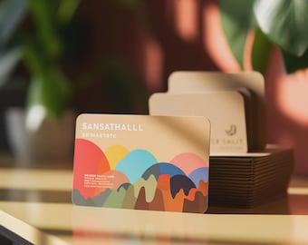 Brown Kraft Matte 18pt Business Cards (2" x 3.5" U.S Standard Business Card Size)