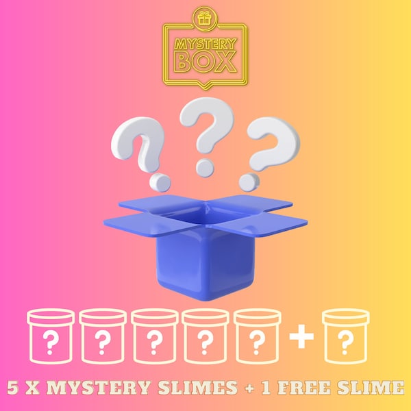 Mystery Slimes 5+1 - ASMR - Sensory Slime