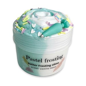 PASTEL FROSTING - butter frosting - Scented Slime - ASMR - Sensory Slime