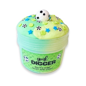 Goal Digger - butter slime - scented Slime - ASMR - Sensory Slime - with clay sprinkles and charm