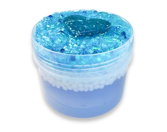 POZIONE DI CRISTALLO - slime trasparente con perline di granita e topper per slime con perline croccanti di bingsu - slime profumato - ASMR - slime sensoriale
