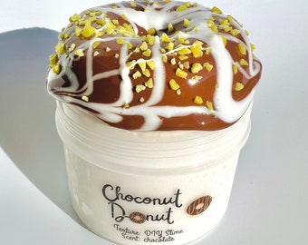 Choconut Donut - DIY Slime - Duft Slime - ASMR - Sensory Slime - Ton Streusel und Anhänger inklusive