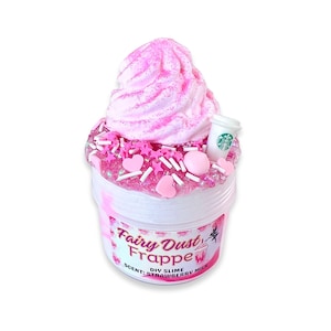 Fairy Dust Frappe - DIY Slime - Scented Slime - ASMR - Sensory Slime - Clay sprinkles and charm included