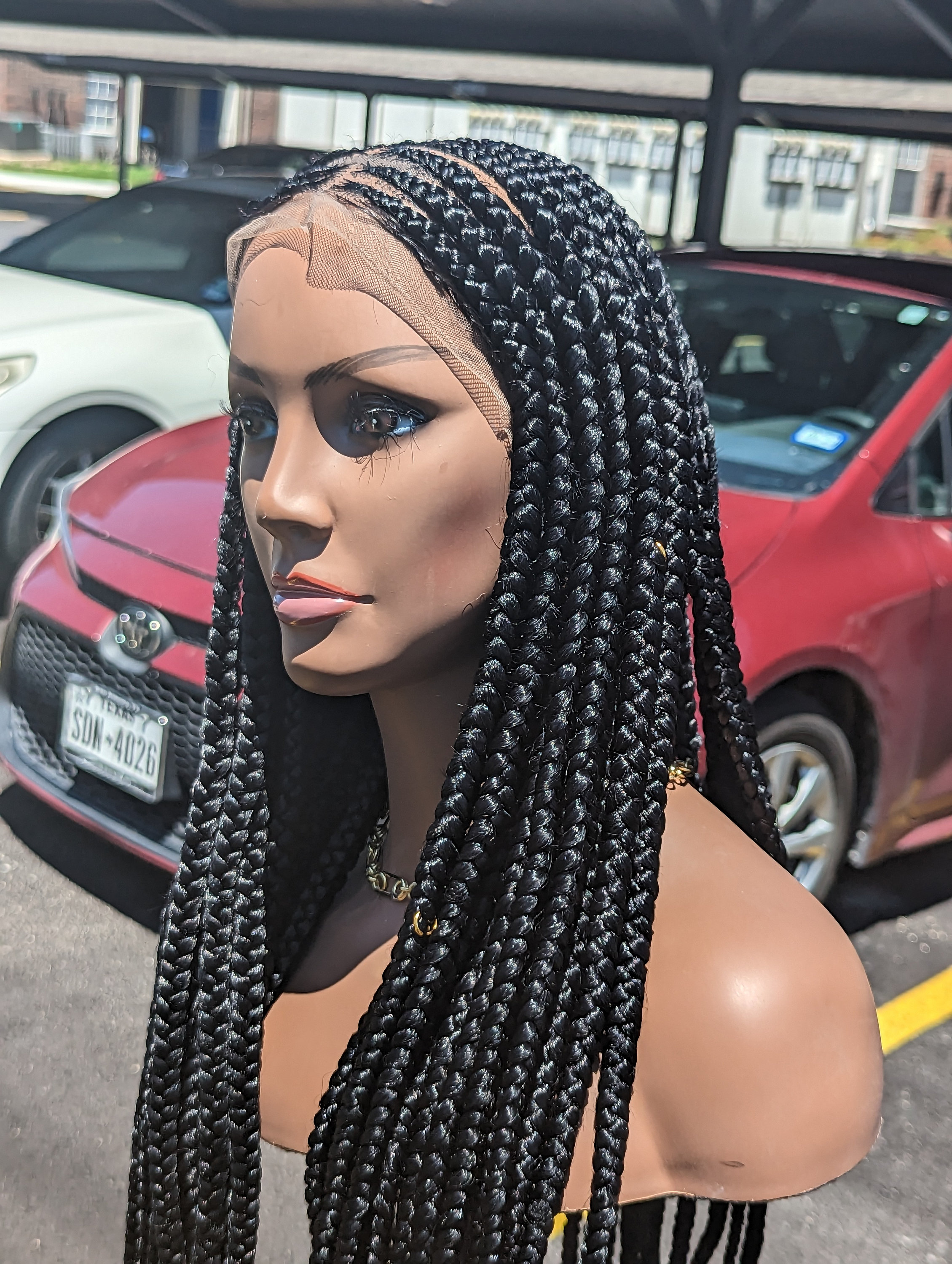 READY TO SHIP Cornrow Wig Full 360 Lace Wig - Etsy